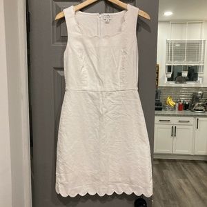 J. Crew Scallop Dress in White (size 4)